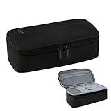 CNMTCCO federmäppchen 5 Fächer, großer Vorrat federmäppchen große Größe mäppchen teenagerfeder mäppchen Unisex (Schwarz)