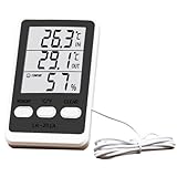 Kühlschrank Temperaturanzeige,Outdoor Thermometer Hygrometer für Außenbereich | Wasserdichtes Aquarium Hygrometer für Küche Gastronomie Lager