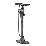 Beto Fahrradpumpe mit Oben positioniertes Manometer, luftpumpe Fahrrad für alle Ventile - Dunlop Ventil, Französisches Ventil, Auto Ventil Hochdruck bis 11 bar/160 psi