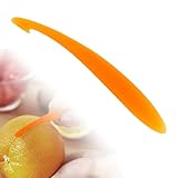 1 Pcs Orangenschäler,Zestenreißer,Apfelsinenschäler Schäler Orange,Lange Mandarinen Langer,Orangenschäler Mandarinenschäler Peeler,Runde Orangenschäler Schäler, Entferner, Küchenzubehör(Orange Farbe)