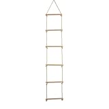 Stabile Strickleiter für Kinder aus Holz mit 6 Sprossen 75 kg Tragkraft Qualitäts Produkt von emwe - 22071