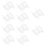 Veemoon 10 Stück Pflanztöpfe mit Wurzelkontrolle aus Kunststoff Blumentöpfe mit Abflussloch Orchideentöpfe für Garten und Zimmerpflanzen Wiederverwendbar