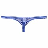 Vexuqedy Tanga Herren Sexy Unterwäsche G-String Herrenunterwäsche Atmungsaktiv Mesh Slips für Männer Herrenstring Bequem Strings G-Strings Transparent Leicht Reizwäsche Thong