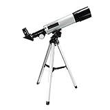 RajoNN Teleskop für Erwachsene, Anfänger, Kinder, 50-mm-Blende, 360-mm-Teleskop für Astronomie, BAK4-Prismenlinse, AZ, astronomisches Refraktor-Teleskop mit Smartphone-Halterung und Stativ für Observe