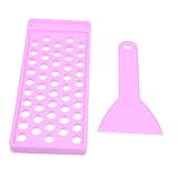 Cabilock Lippenbalsam Formtablett mit Spatel Langlebiges PP Material Lippenstift DIY Füllwerkzeug Wiederverwendbares Lippenpflege Bastelset für Selbstgemachten Lipgloss