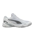 Puma Unisex Solarstrike 4 Indoor Court Shoe, Puma Weiß/Puma/Schwarz/Silber/Nebel/Platingrau, 39 EU