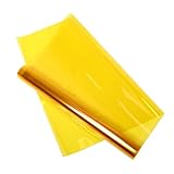 jojofuny Fensterfolie mit Hoher Selbstklebende Sichtschutzfolie für Farbige Dekoration für Innenräume Einfache Installation Sonnenschutzfolie für Wohn und Büroräume Limonengelb