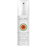 AVURO Mückenschutz Spray 100ml, langanhaltender Schutz vor Insekten, 100% pflanzlicher Wirkstoff Eucalyptus Citriodora Öl, DEET-frei