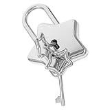 Sewroro Vorhängeschloss Zubehör Kleine Vorhängeschlösser Mit Schlüssel Dekoratives Schloss Kleines Schloss Spindschloss Mit Schlüssel Süße Mädchenschlüssel Sternförmiges