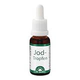 Dr. Jacob's Jod-Tropfen I 20 ml, 400 Tropfen à 150 µg I Lebenswichtiges Spurenelement I Für Energiestoffwechsel & Schilddrüse¹ I Für Denkvermögen & Nervensystem² I Einfach dosierbar