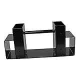 TOYANDONA Feuerholzregal aus Robustem Eisen Rostfrei und Witterungsbeständig Multifunktionaler Holzständer zur Holzlagerung Außen und Innen Stapelhilfe für Kaminholz Stilvolles Regal