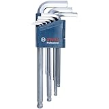 Bosch Professional Winkelschlüssel Set Hex 9tlg. (1.5 - 10.0mm)