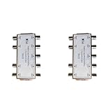 Uooduby 2X DS81 8 in Einem Satellitensignal DiSEqC Schalter LNB Receiver Multischalter