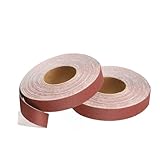 MANICAF Schleifpapier Rolle 2 Rollen Körnung 240 Schleifpapierrollen, 25 mm x 6 m Schleifpapier Holz, Schleifleinen Rolle für Holz, Metall, Stahl, Edelstahl