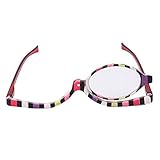 Young21 Make-Up Brille Lupen Kosmetische Leseglas Faltbrille - 2.5