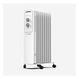 Radiator | Elektrischer Ölradiator Standgerät Heizgerät | Schnellheizer | konduktive Heizung | 1500-2500 Watt | Thermostat, Überhitzungsschutz, Wärmeabschalter (9 Kammern 1500 Watt)