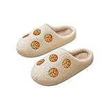 Warehouse Deal Hausschuhe Warme Plüsch Damen Weiche Pantoffeln Memory Foam Kaschmirwolle Futter rutschfeste Gummisohle Slippers Unisex Herren Warm Filzpantoffeln