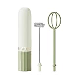 Milchaufschäumer – kabelloser, batteriebetriebener elektrischer Handmixer | Handschaumbereiter für Kaffee, Eier, Sahne | Küchen- und Cafézubehör zum Backen, Latte, Cappuccino und heiße