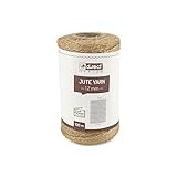 D.RECT 100m Jute-Schnur Natur Braun Jute-Kordel | Packschnur Geschenk-Band Bastelschnur Dekokordel | 1,2mm Dicke | Für: Verpackung, DIY Kunst-Handwerk, Floristik, Dekoration