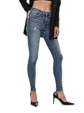 ONLY Damen Onlpower Life Mid Push Sk Dt Rea264 Noos Jeans, Medium Blue Denim, L EU