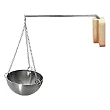 DUDOK Aromatherapie-Halterung für Sauna, Sauna-Schale aus Edelstahl mit Kette, Duftspender für Saunaöl, Aromatherapie-Ölhalter für Saunaöl