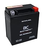 BC BATTERY Motorrad Starterbatterie mit GEL 12V 6Ah BCTX7L-GEL Moto&Scooter, wartungsfrei versiegelt vorgeladen ähnlich YTX7L-BS