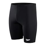 Speedo Herren ECO Endurance + Schwimmhose | Chlorbeständig | Recyclingmaterial | Bequeme Passform | Schwimmtraining | Fitness Schwimmbekleidung, Schwarz, 38