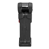 TRELOCK FS 580/90 TORO Faltschloss – Länge 90 cm – Sicherheitsstufe 15 – inkl. X-Press Halter – Fach für Tracking Tag, Schwarz