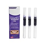 3 Stück Zahnaufhellung Stift, Lila Teeth Whitening Essence Pen