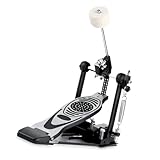 FAUOSWUK Bassdrum-Pedal, Doppelkettenantrieb mit Federspannungseinstellung und Rutschfestem Pedal aus Aluminiumlegierung Zum Üben oder Backup von Schlagzeugern