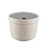 Mason Cash Knoblauchbehälter, Steingut, weiß, 12,5 x 12,5 x 10 cm