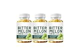 Bittermelonenextrakt 25:1, 2500 mg pro Portion, 60 vegane Mengen – standardisiert auf 10% Bitterprinzipien, gentechnikfrei,3PCS