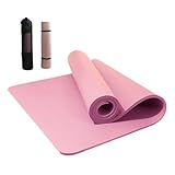 Trainingsmatte – 15 mm rutschfeste Unterlage, Fitness-Zubehör, Yoga-Workout-Matte mit Tragetuch, für Damen und Herren, Pilates, Zuhause, Fitnessstudio, Bodendehnung, Fitness, Outdoor