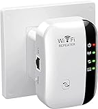 WLAN Verstärker Repeater WiFi Extender bis zu 4000sq.ft Mit Repeater/AP Modus, Booster, Long Range Amplifier mit Ethernet Port zu Allen Geräten, 1-Tap Setup, Access Point