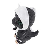 MAGICLULU Miniaturisierte Resin Dinosaurierfigur mit Hut Dekorative Skulptur für Home Office und Garten Tischdeko für und Außen