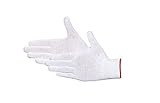 Jah 2181 Baumwoll-Strickhandschuh 12 Paar dünn weiß Gr. 9