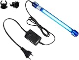 Aquarien UV Licht Wasserklärer Algen klar grün sauber Zuhause UV Sterilisator Lampe Küche UV Sterilisationslampe Hundehütte Bakterien-Killer UV Lampe für Filtertank Teich Schwimmbecken(9W（26cm Länge）