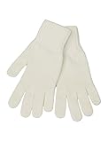 LOVARZI Weiß Frauenhandschuhe aus Wolle Winterhandschuhe für Damen