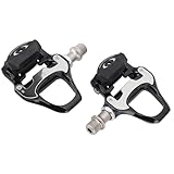 Drfeify Fahrradpedale Fahrradpedale Roadbike Pedale Selbstverriegelung Aluminiumlegierung Pedale Kompatibel mit Wellgo -Schuhen Mühelosen Pedaling Secure Fußposition mit SPD -System für Straße