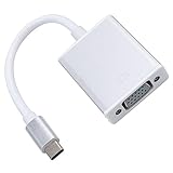 CLSSLVVBN Praktisches Adapterkabel Hohe Bildauflösung Gute Helligkeit USB 3.1 auf VGA Verschleißfester Konverter für PC Notebook Laptop, Splitter Gary