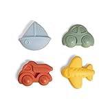 Viking Toys 5382035 Reline Sandförmchen-Set, Motiv: Fahrzeuge, 4-teilig, Sandformen für Sandkasten, Sandspielzeug für Kinder ab 12 Monaten