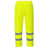 Portwest Hochsichtbare Regenhose aus Polyester und PVC mit reflektierendem Band H441