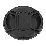 Asixxsix Objektivschutz mit Seil Zur Verhinderung von Verlust, Staubbeständiger Kamera-Objektivdeckel in der Mitte, Hergestellt aus Umweltfreundlichem ABS-Material (58MM)