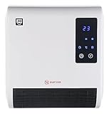 SHX Bad-Heizlüfter 2000W SHX71BHL2000W – Badezimmer-Heizlüfter, 2000 Watt, Schutzklasse: IPX2, Display, Timerprogrammierung, Fernbedienung, weiß/schwarz