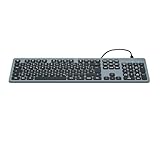 Hama Tastatur kabelgebunden CK-400 (USB Tastatur beleuchtet, dimmbar, ergonomisches Tippgefühl, Scissortasten, geräuscharm, Kabel abnehmbar, Multimedia Tasten, deutsches QWERTZ-Layout) schwarz
