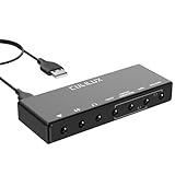 7.1 USB Surround Soundkarte,48KHz-384KHz Abtastrate für Kopfhörer, Externe USB A Soundkarte aus Vollaluminiumlegierung für Laptop,PC,unterstützt Line-In und Stereo Mikrofon Eingang