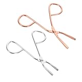 Healeved 2 Stücke Augenbrauenclip Aus Edelstahl Gebogene Pinzette Für Damen Scherenpinzetten-set Lash -pinzetten Pinzetten Für Frauen Scherengriff Augenbrauen-pflegeset Rostfreier Stahl
