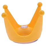 BESPORTBLE Motorradhelm Krone Dekoration, Gelbe Silikon-SaugnäPfe, Kreatives Kronendesign, Helm-Deko FüR Motorrad, Fahrrad Und Elektroroller