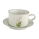 COLLBATH 1 Satz Maiglöckchen-kaffeetasse Cappuccino -becher Einzigartige Kaffeetassen Kaffeetasse Im Europäischen Stil Latte Tasse Cappuccino-tassen Trinkbecher Retro-kaffeetasse Keramik