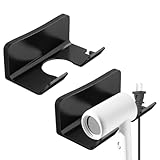 RANJIMA Haartrocknerhalter,Fönhalter Ohne Bohren,Wandhalterung für Haartrockner, Haartrocknerständer,Halterung für Badezimmer,Geeignet Gür Die Meisten Haartrockner